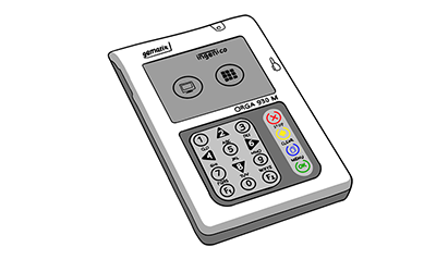 Ingenico ORGA 930 M - mobiler eGK Kartenleser  für TI Telematikinfrastruktur